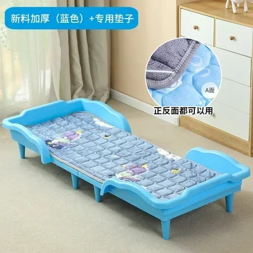 lit enfant bleu confortable