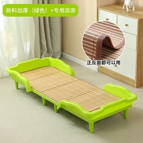 lit enfant plastique avec matelas en bambou